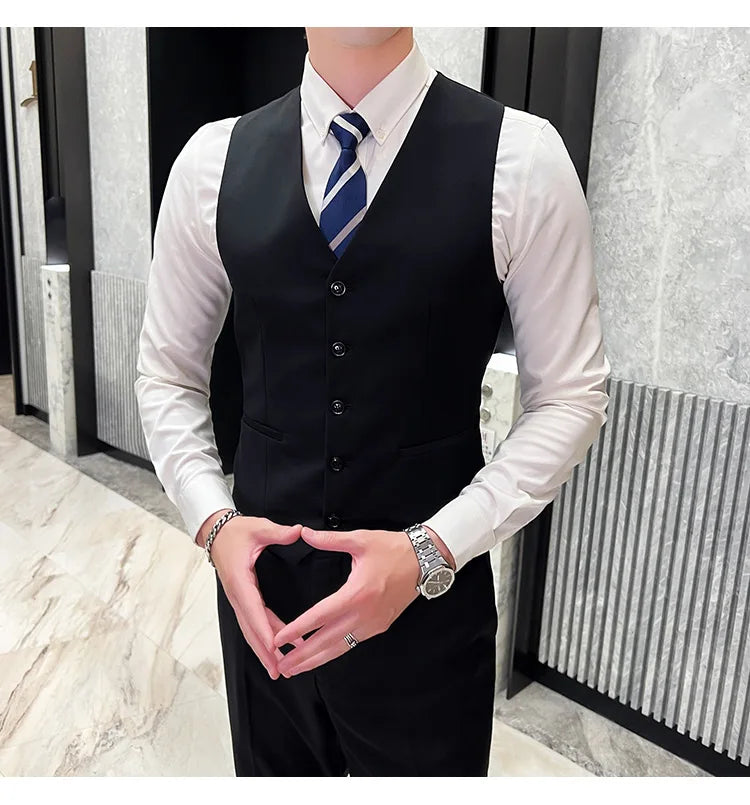 Terno casual masculino de 3 peças