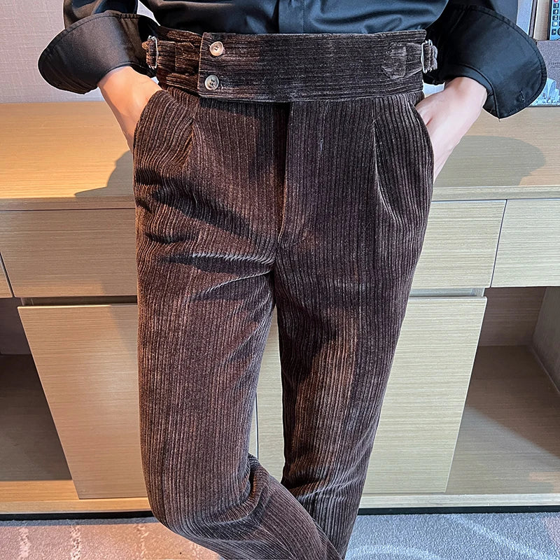 Calça masculina Veludo