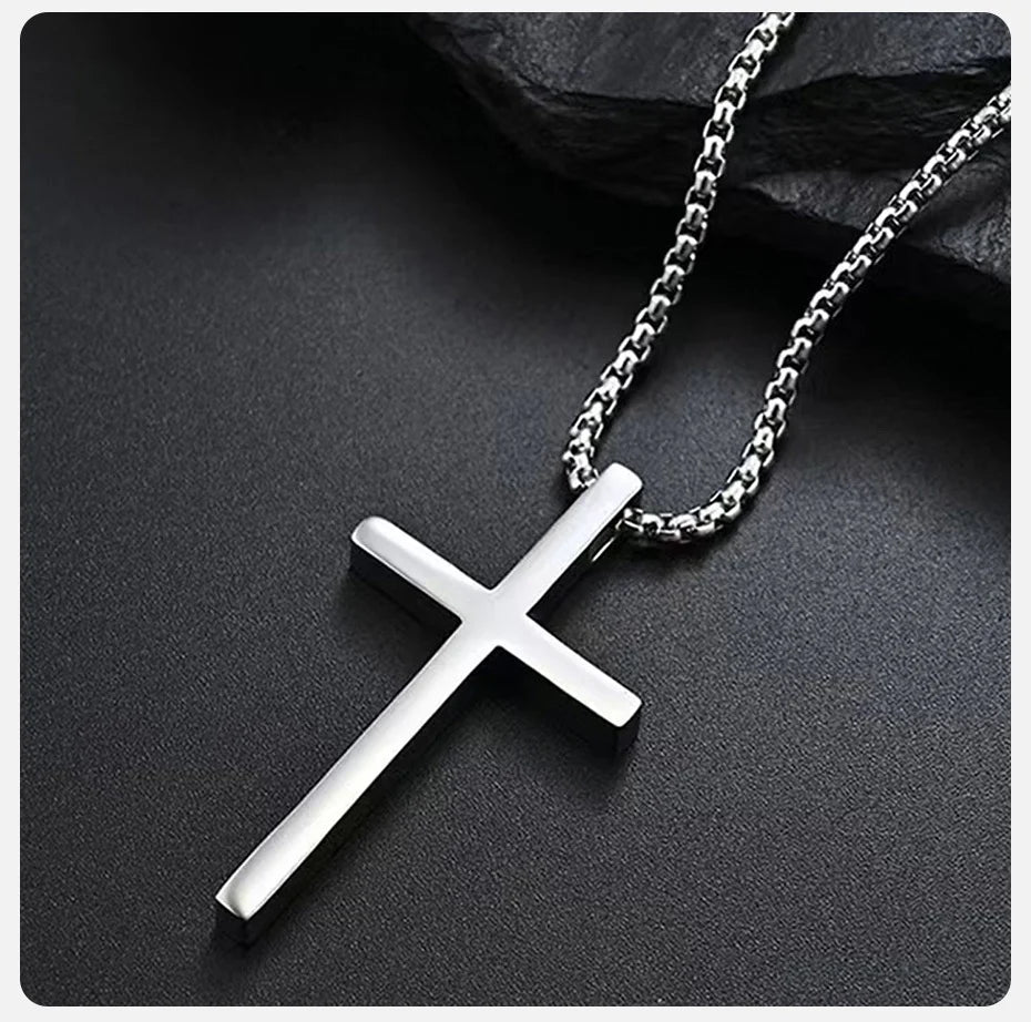 Colar de cruz Vnox