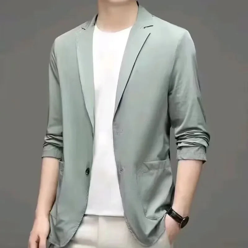 Terno masculino estilo ocidental de seda