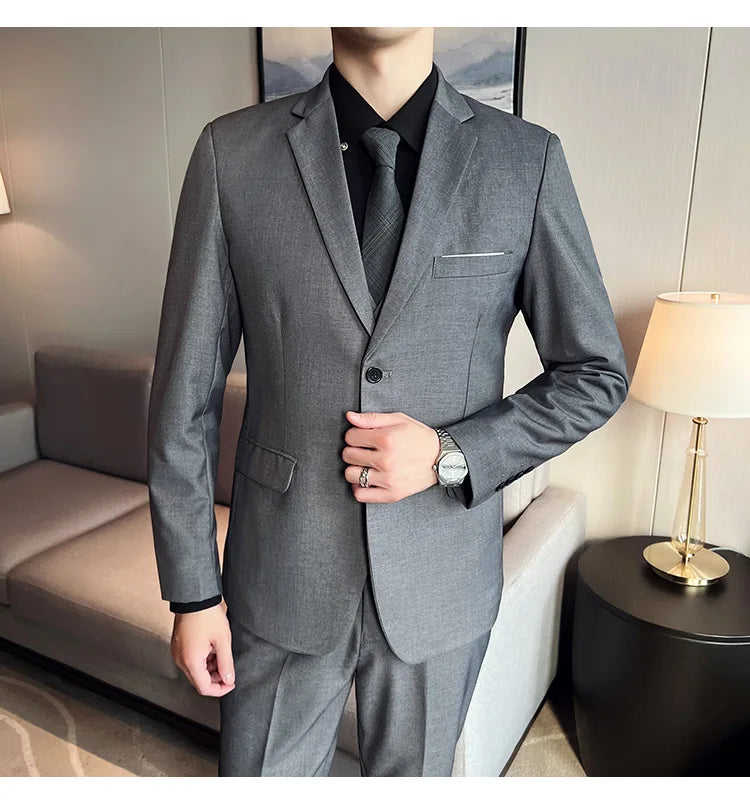 Terno casual masculino de 3 peças