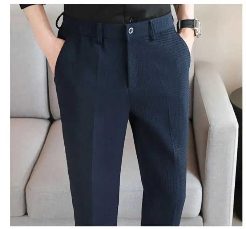 Calça waffle masculina