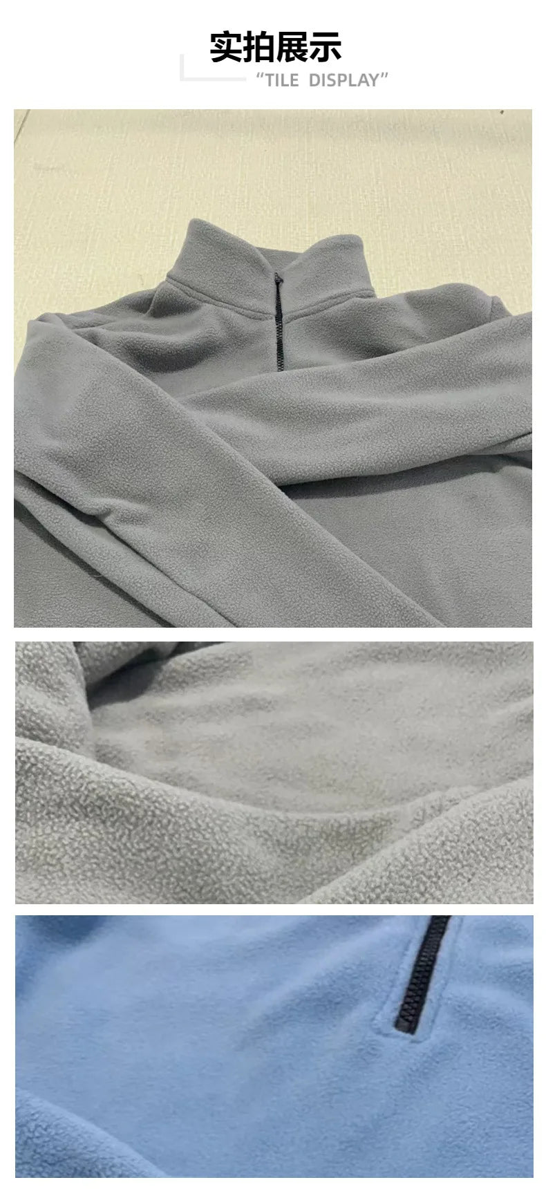 Novo outono e inverno gola meio zíper moletom de manga comprida gola na moda versátil masculino velo topo