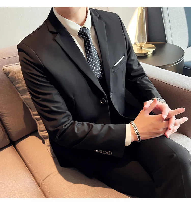 Terno casual masculino de 3 peças