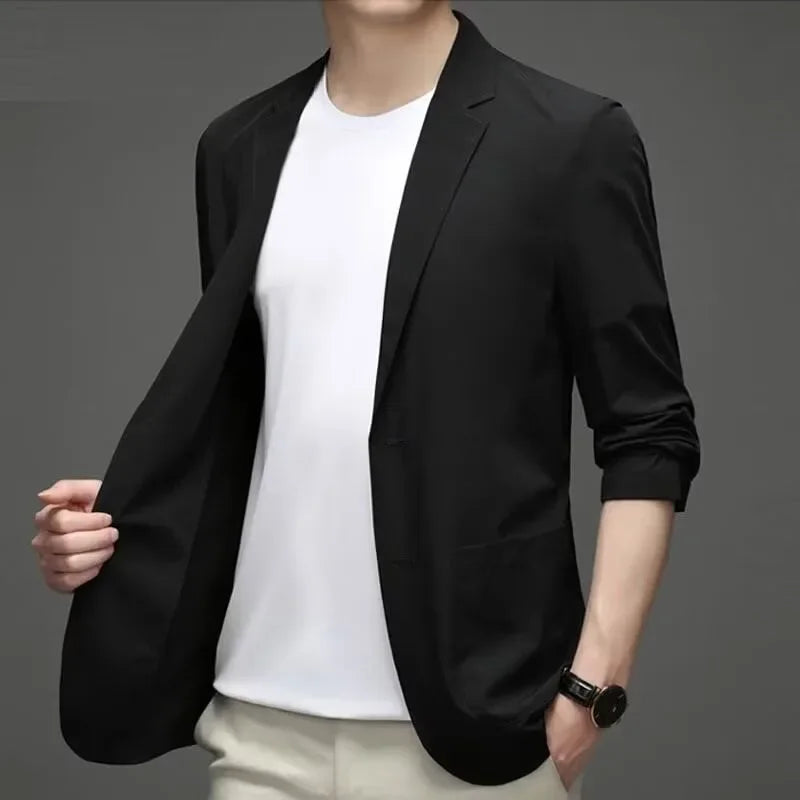 Terno masculino estilo ocidental de seda