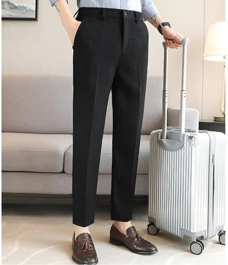 Calça waffle masculina