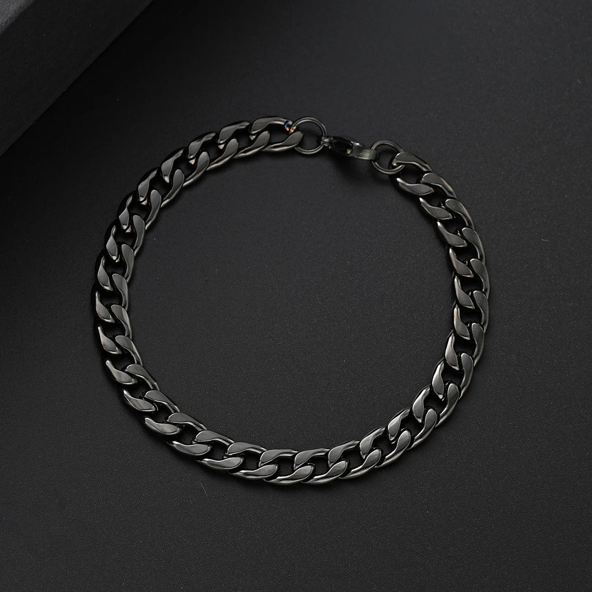 3 pçs pulseira de aço inoxidável colar anel para homens mulheres retro simples e personalizado punk hip hop conjunto jóias moda presentes