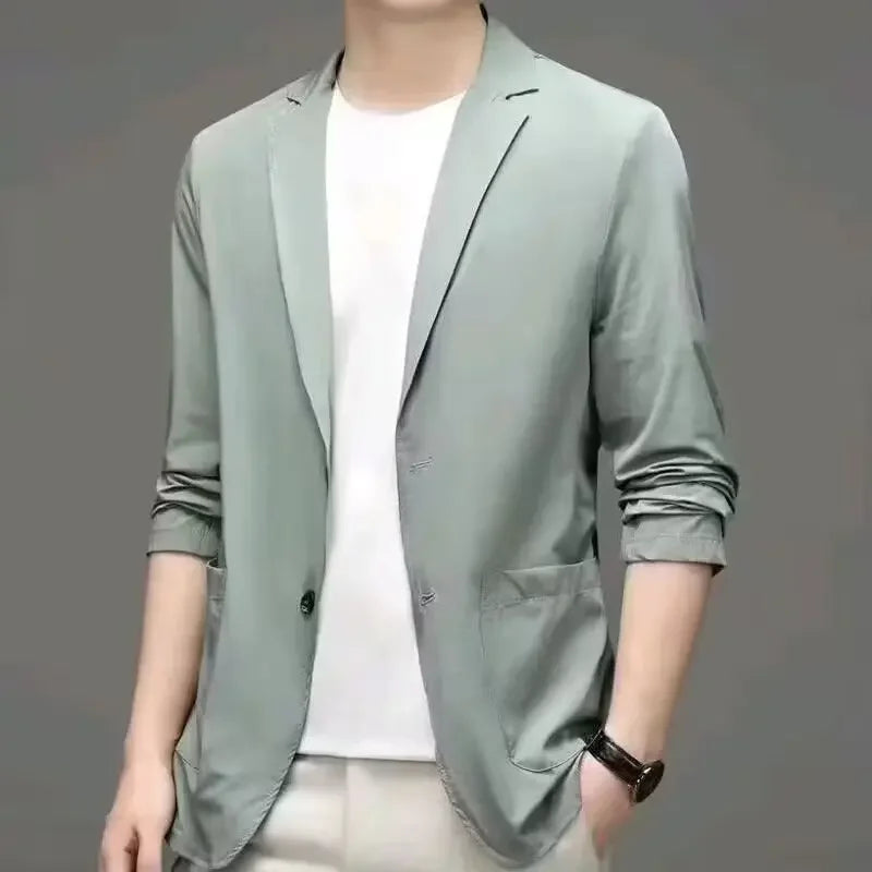 Terno masculino estilo ocidental de seda