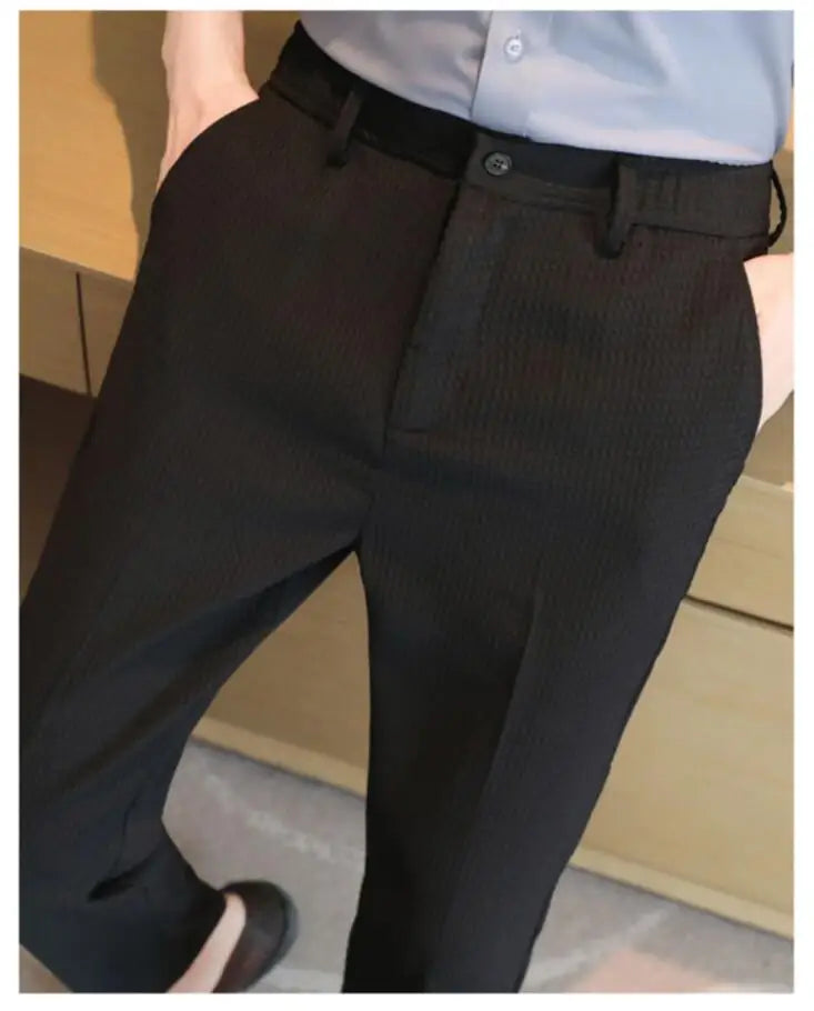 Calça waffle masculina