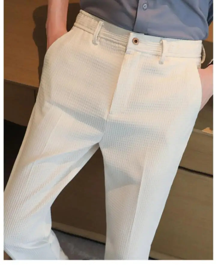 Calça waffle masculina