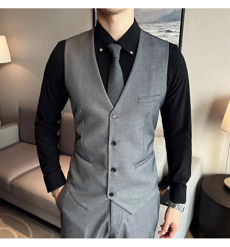Terno casual masculino de 3 peças