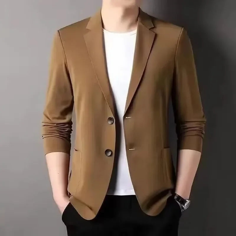 Terno masculino estilo ocidental de seda