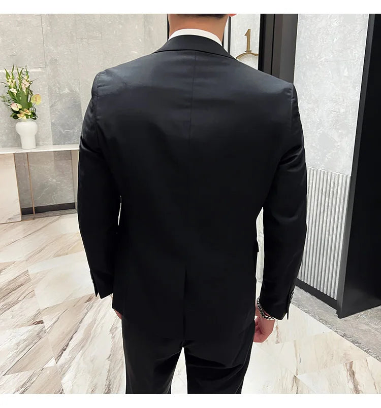 Terno casual masculino de 3 peças
