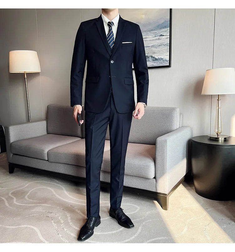 Terno casual masculino de 3 peças