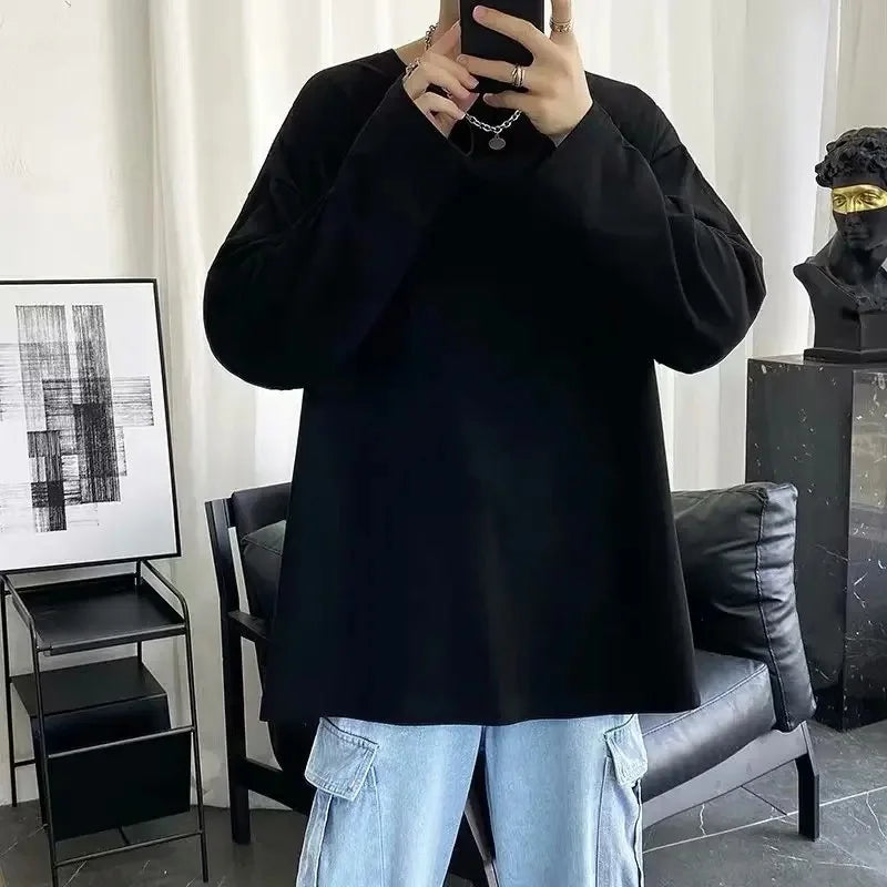 Unissex velo forrado hoodie cor pura oversized casual topo americano high end sentimento primavera outono inverno estilo de rua sweatshir