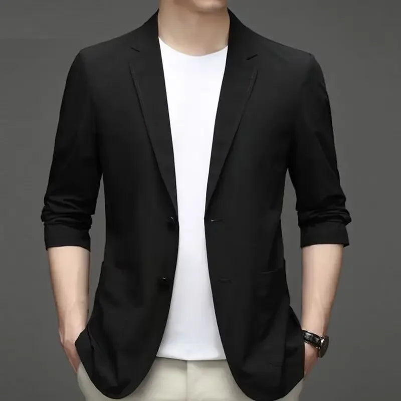 Terno masculino estilo ocidental de seda