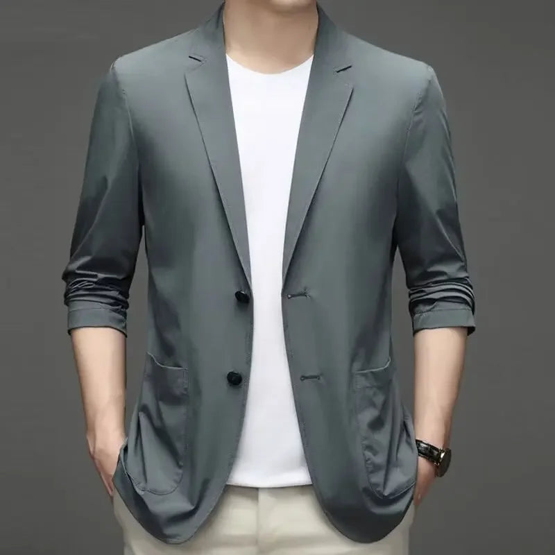 Terno masculino estilo ocidental de seda
