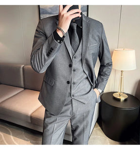 Terno casual masculino de 3 peças