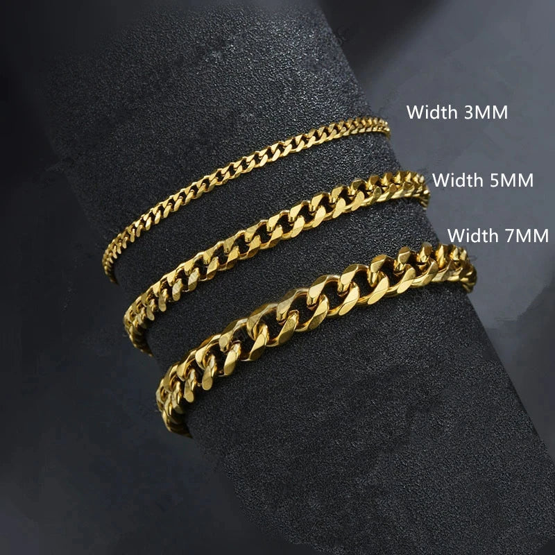 Pulseira masculina de corrente