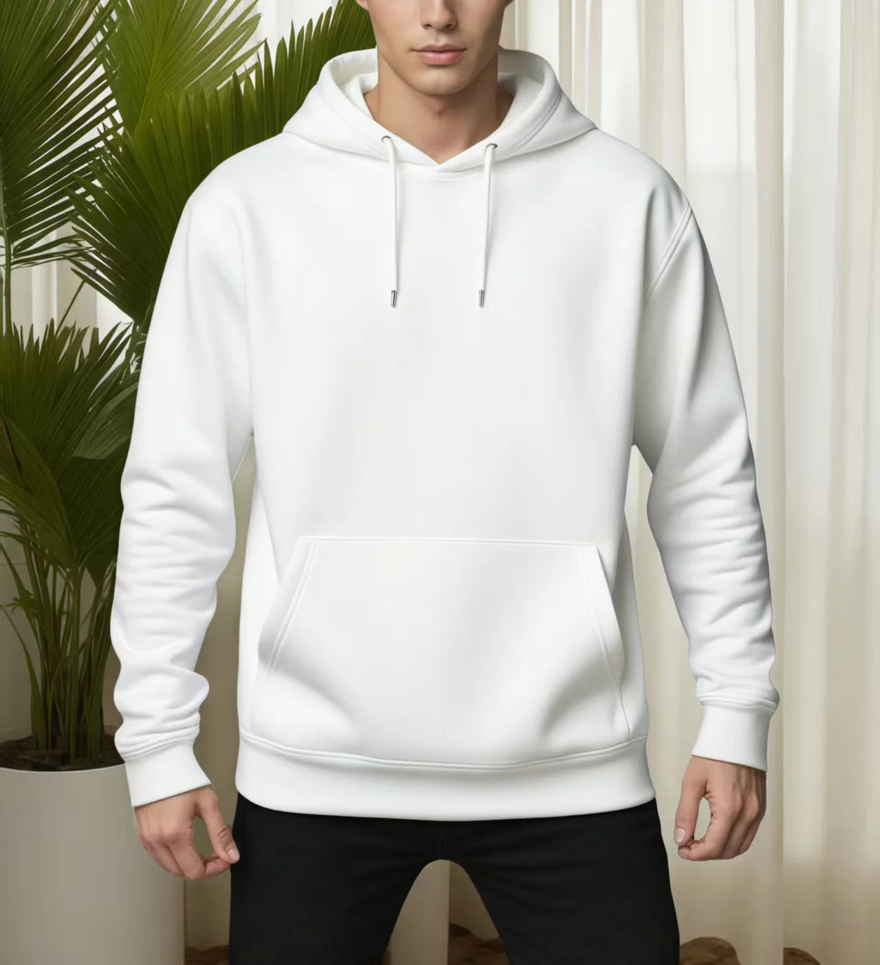 Moletom casual americano high street pesado 280g