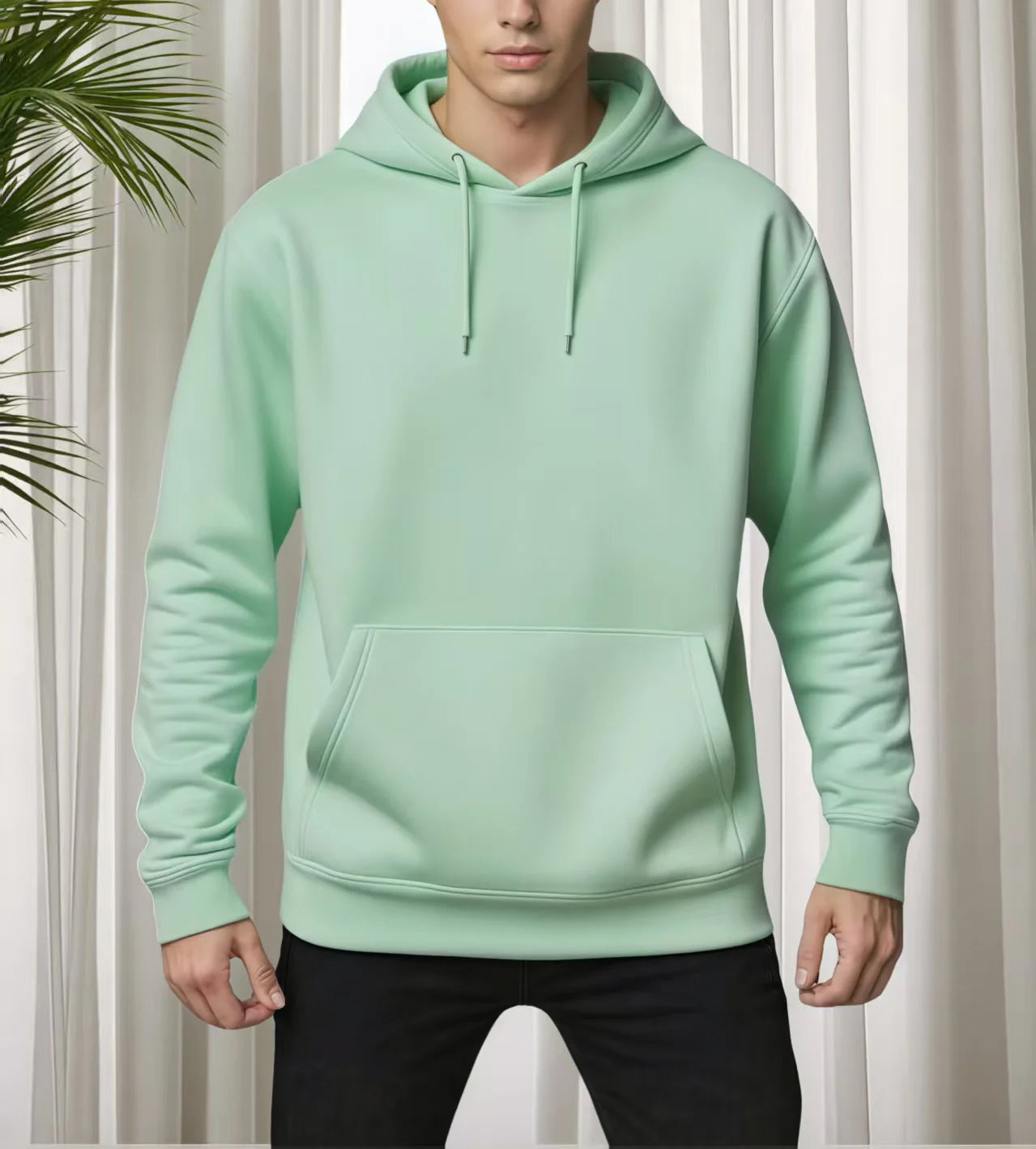 Moletom casual americano high street pesado 280g