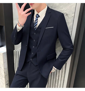 Terno casual masculino de 3 peças