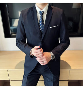 Terno casual masculino de 3 peças