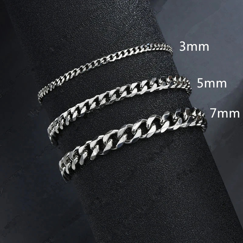 Pulseira masculina de corrente