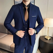 Terno casual masculino de 3 peças