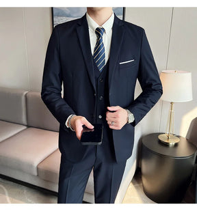 Terno casual masculino de 3 peças